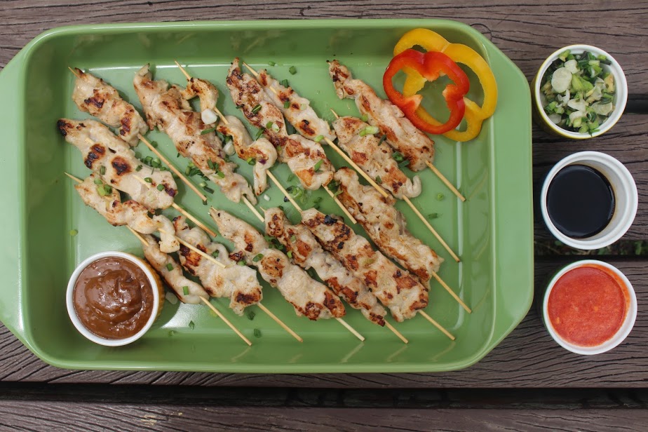 Chicken Satay with Peanut Sauce
